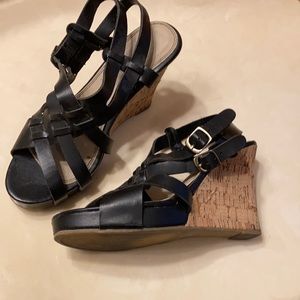 Black wedges with about 4 1/2” wedge